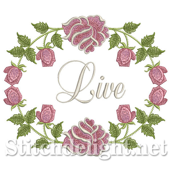 <transcy>SDS0692 Live Love Laugh Roses</transcy>