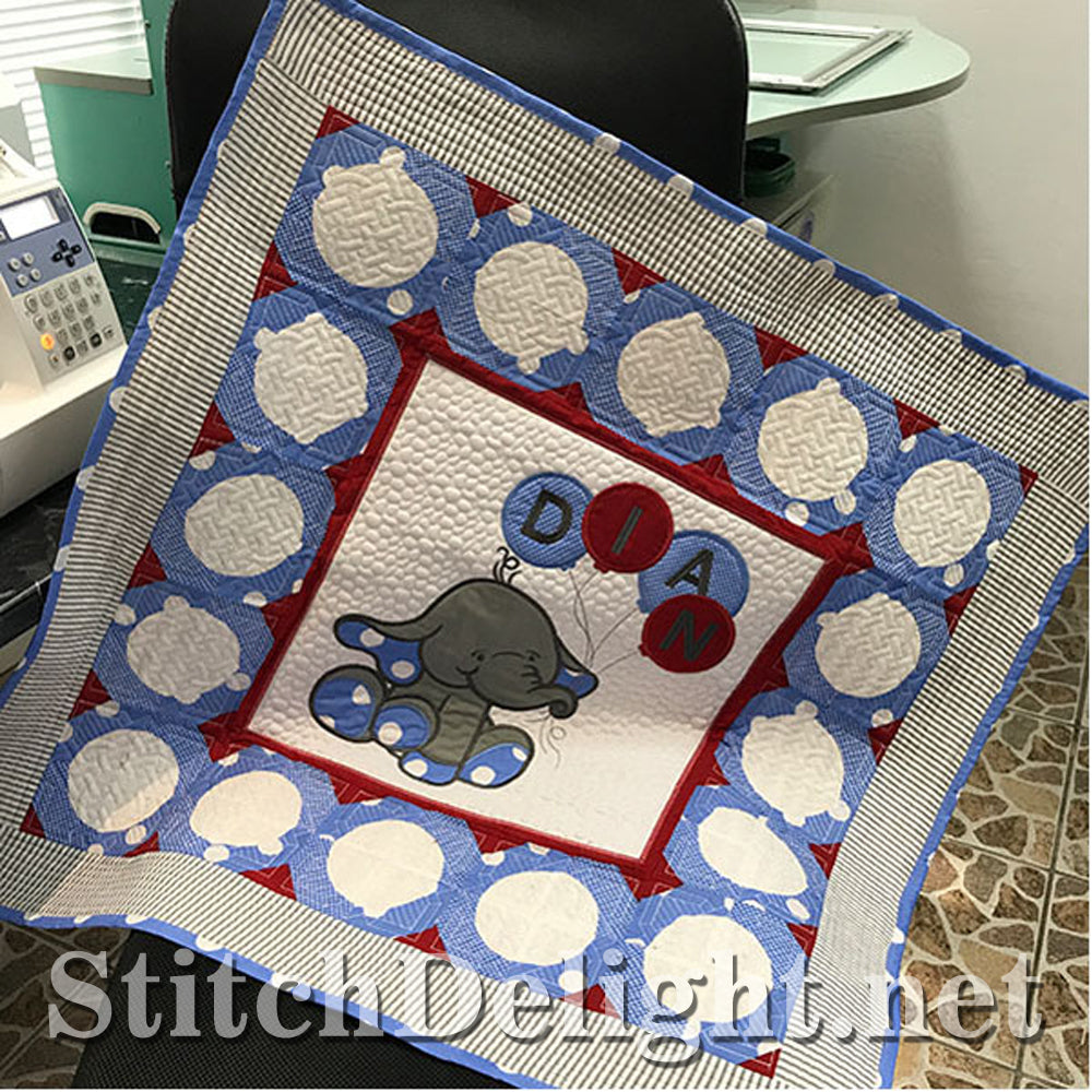 SDS1197 Applique Ellie Quilt Set