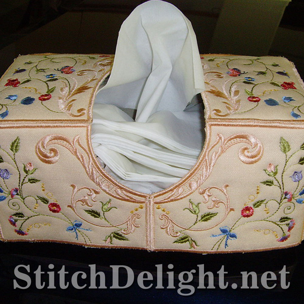 SD0689 Dainty Floral Tissue Box Cover