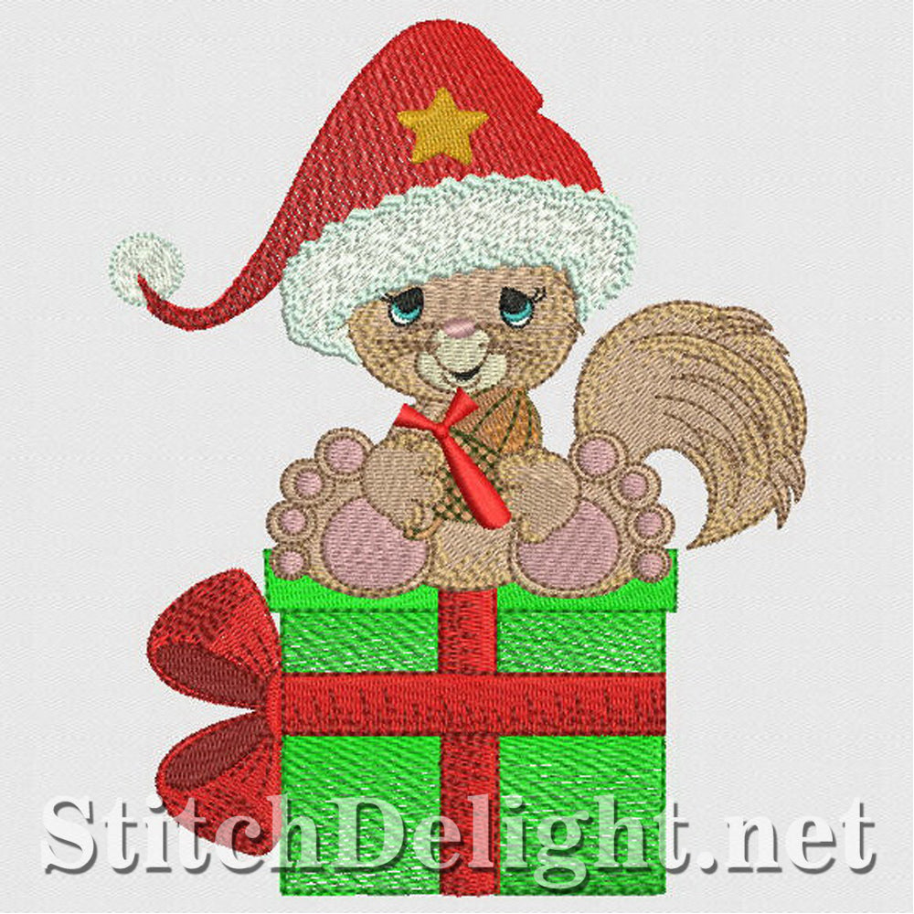 SD1193 Chrismas squirrel 1