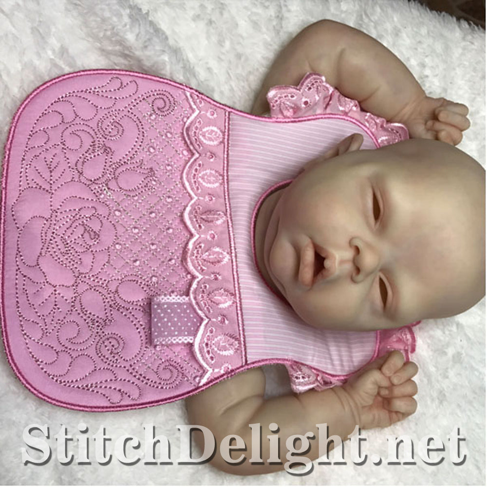 SDS1154 ITH Quilted baby Bibs