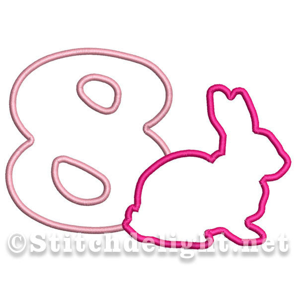 SDS0502 Applique Bunny-nummers