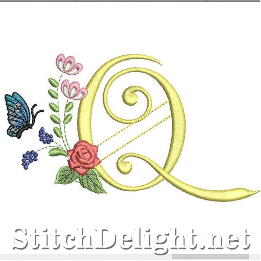 SDS0311 Deco Floral Font Q