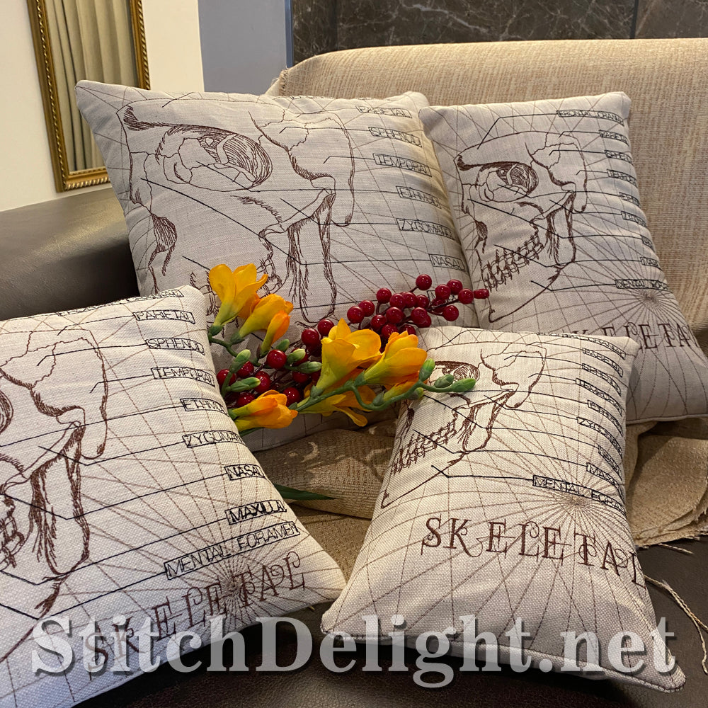 SDS3130 Skeletal Skull 16X16