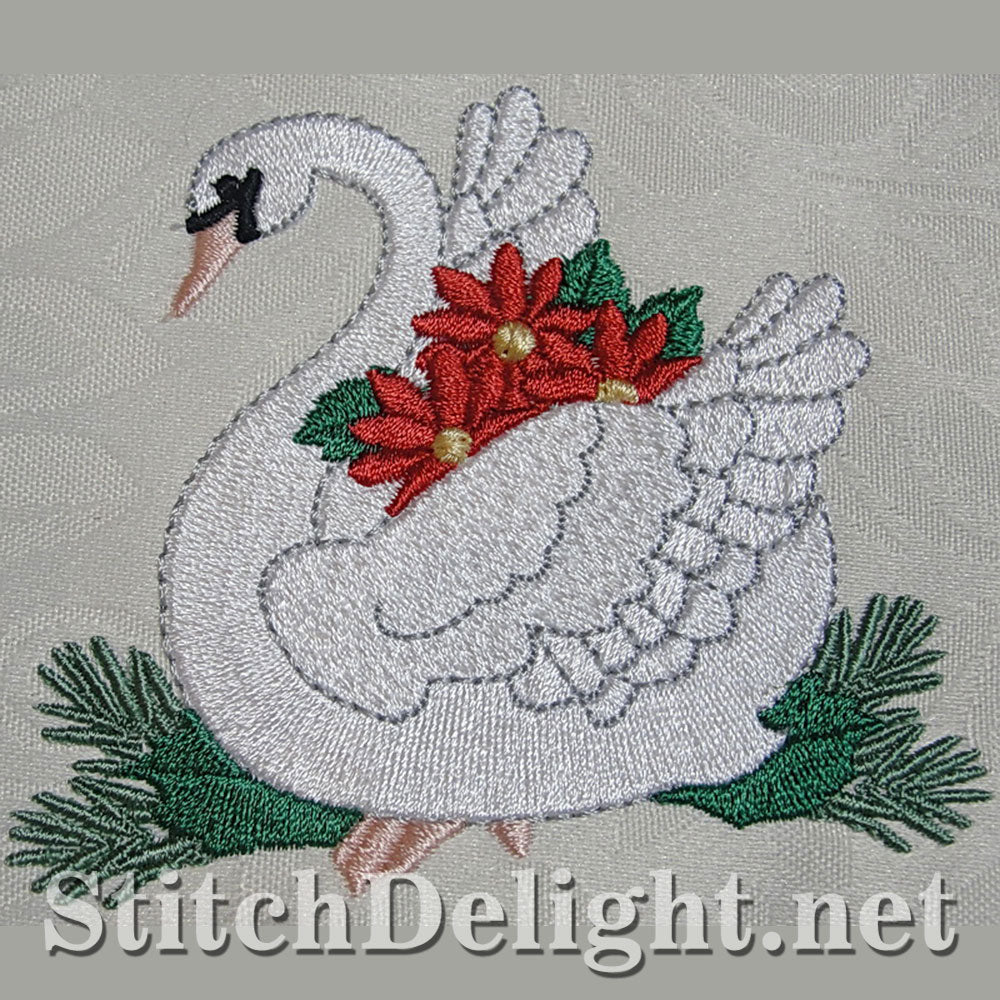 SDS4169 Christmas Swans
