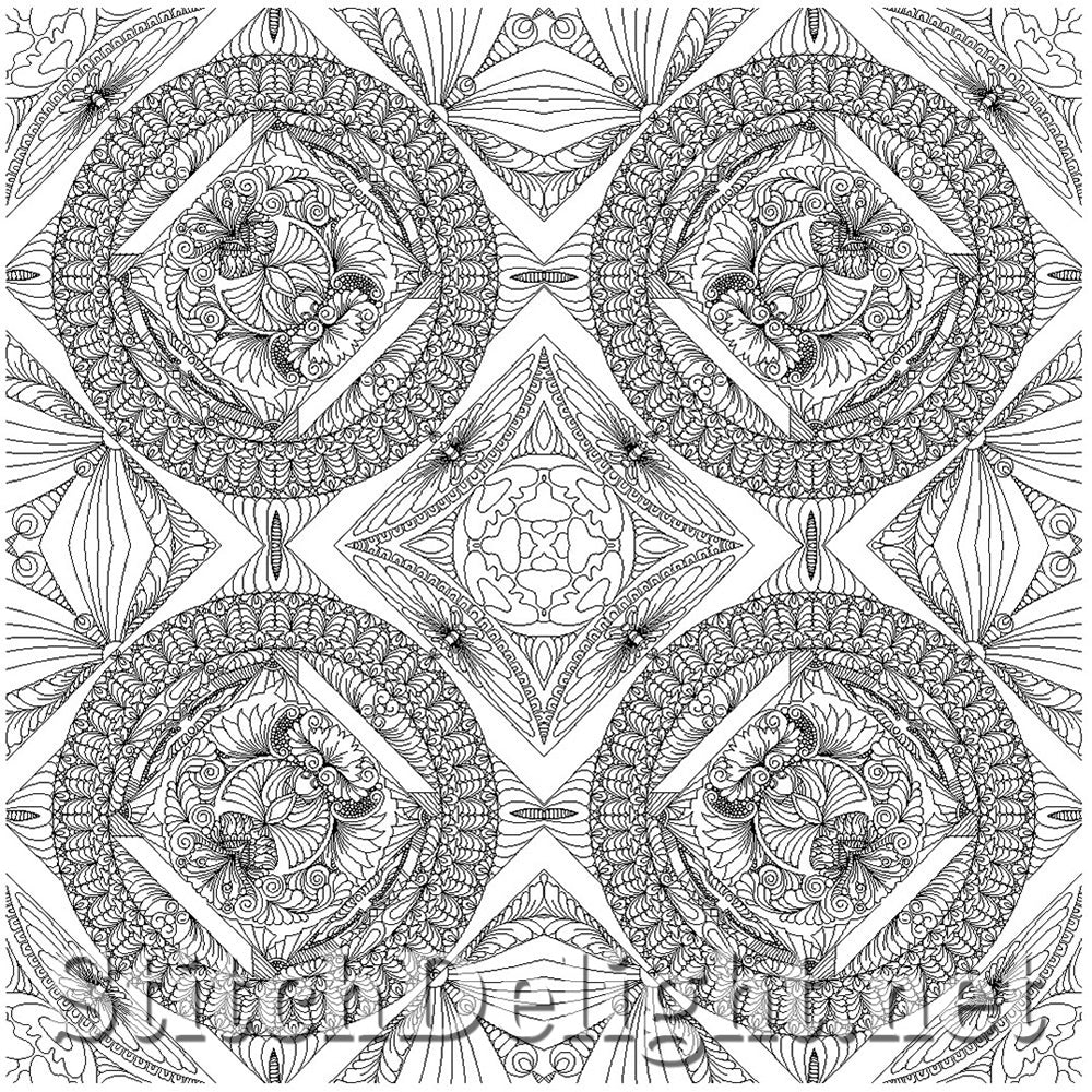 SDS4207 Feather Fantasy Quilt