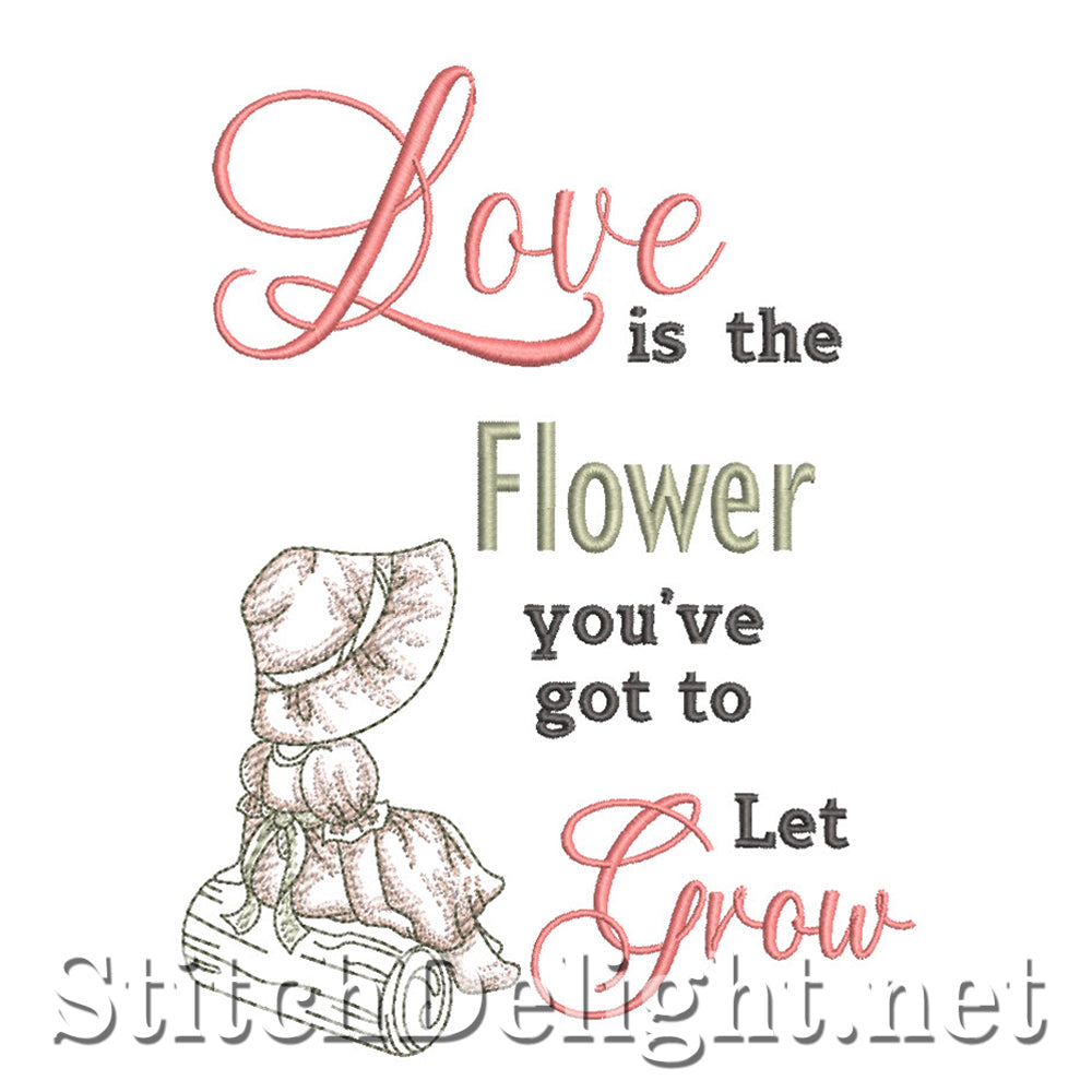 SDS4228 Vintage Floral Quote