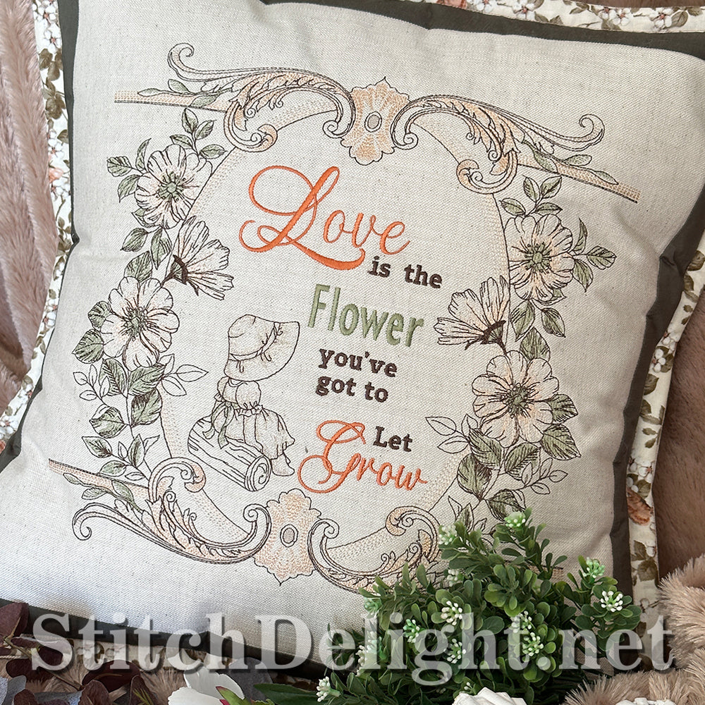 SDS4228 Vintage Floral Quote