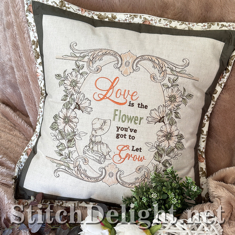 SDS4228 Vintage Floral Quote