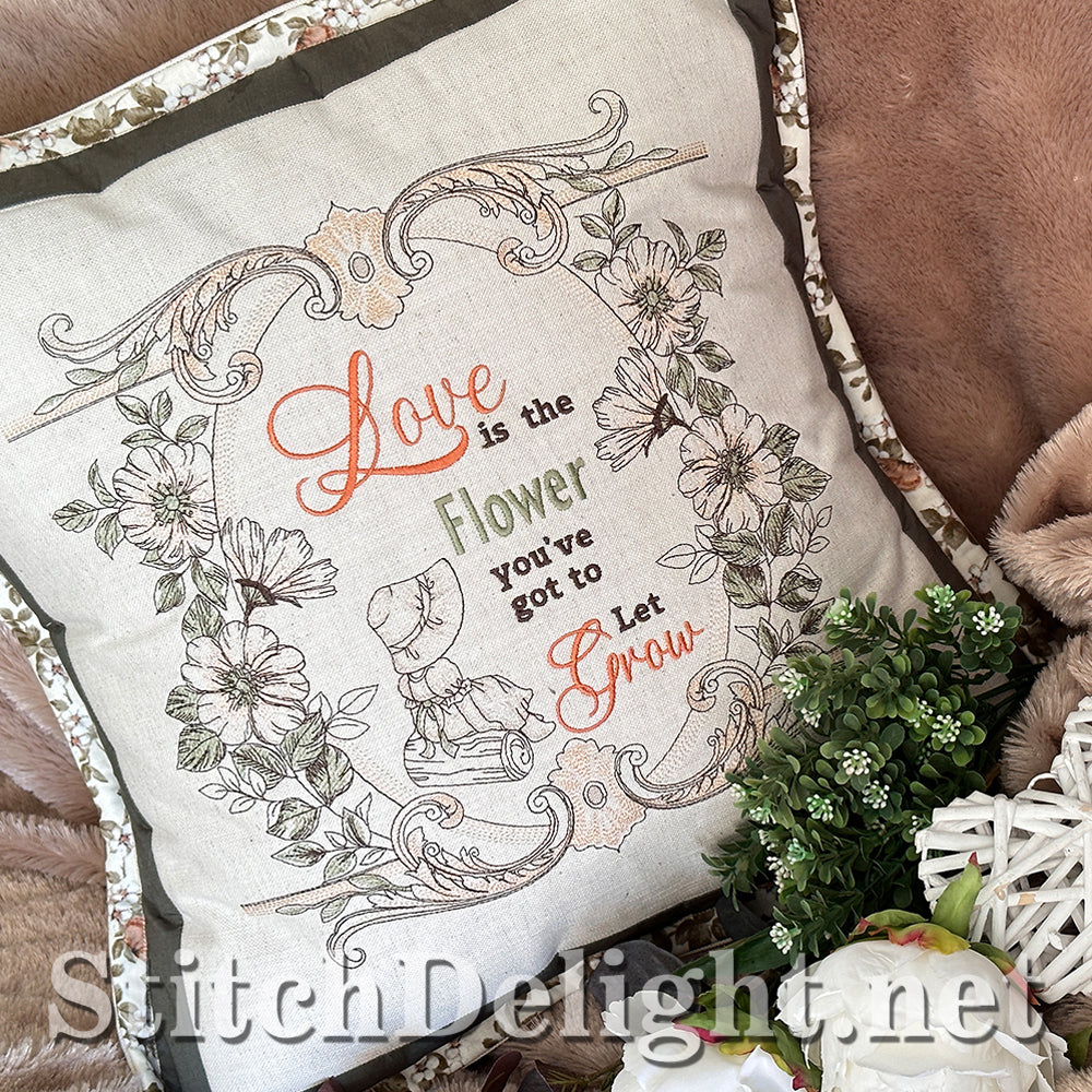 SDS4228 Vintage Floral Quote