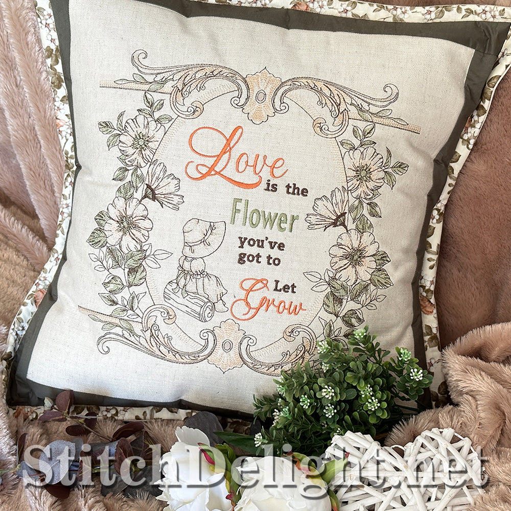 SDS4228 Vintage Floral Quote