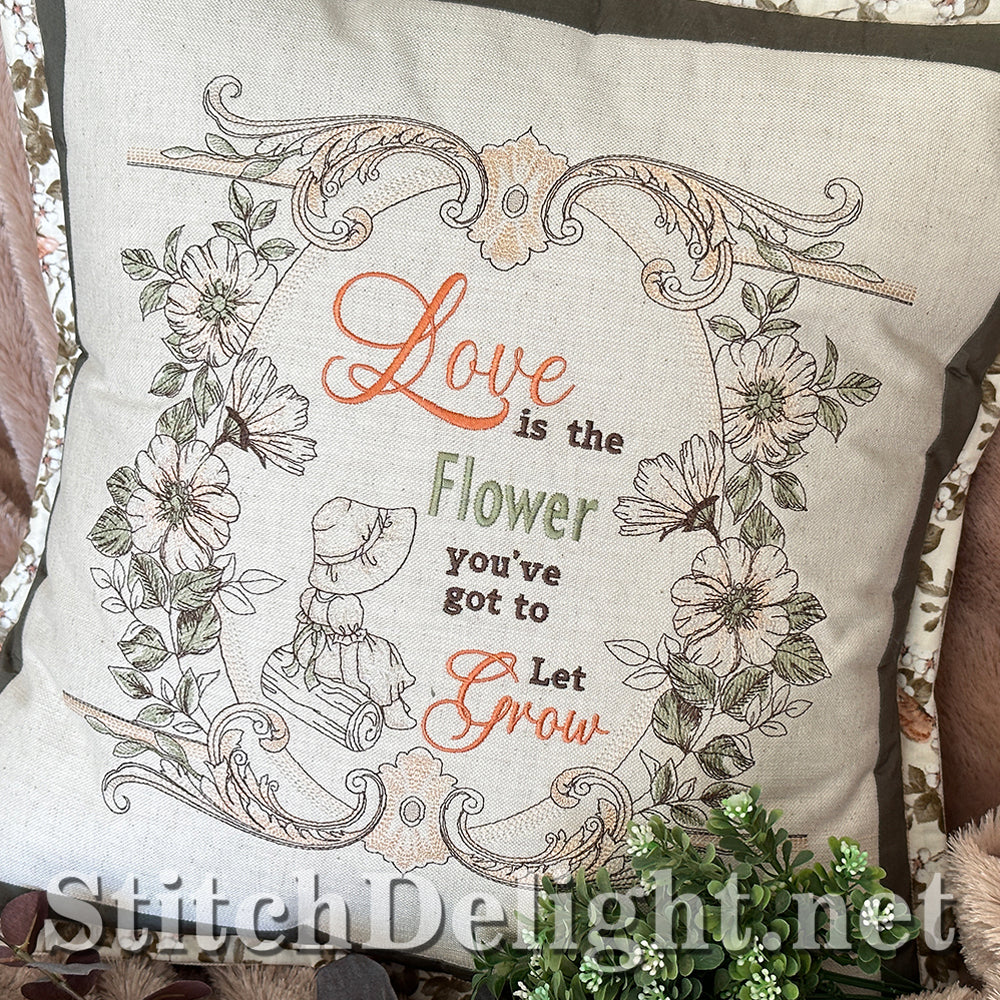 SDS4228 Vintage Floral Quote