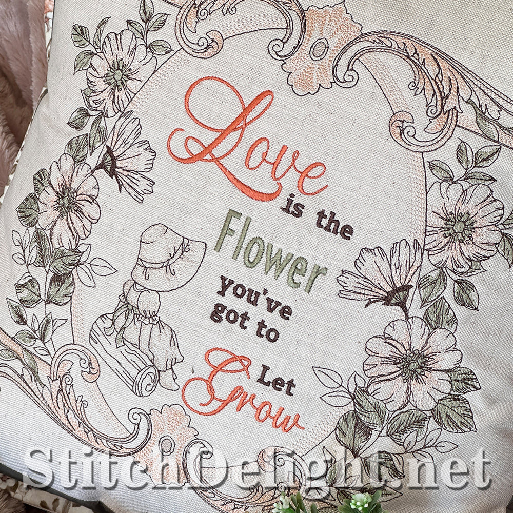 SDS4228 Vintage Floral Quote