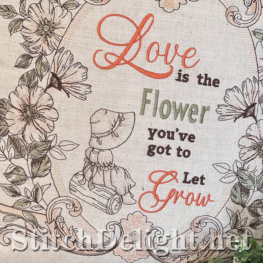 SDS4228 Vintage Floral Quote