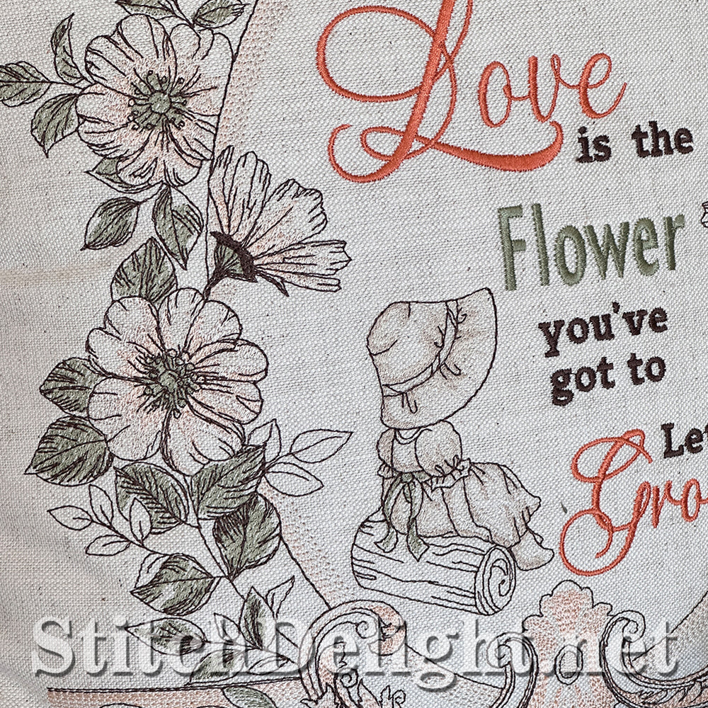 SDS4228 Vintage Floral Quote
