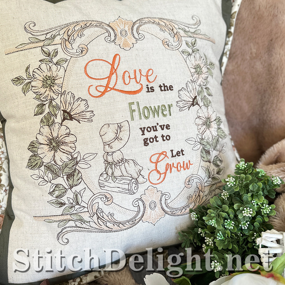SDS4228 Vintage Floral Quote