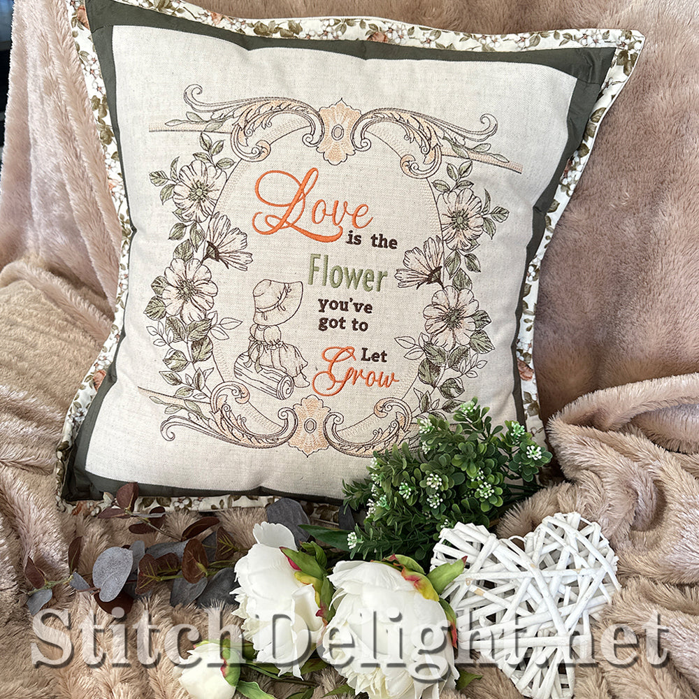 SDS4228 Vintage Floral Quote