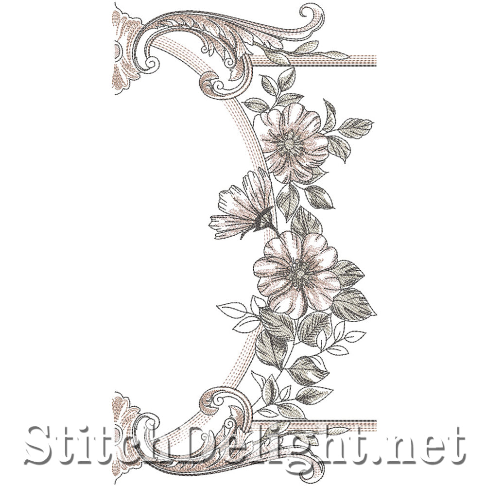 SDS4228 Vintage Floral Quote