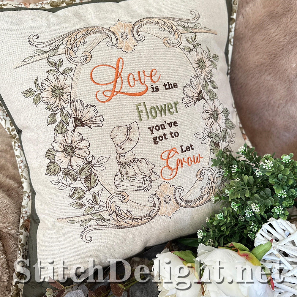 SDS4228 Vintage Floral Quote