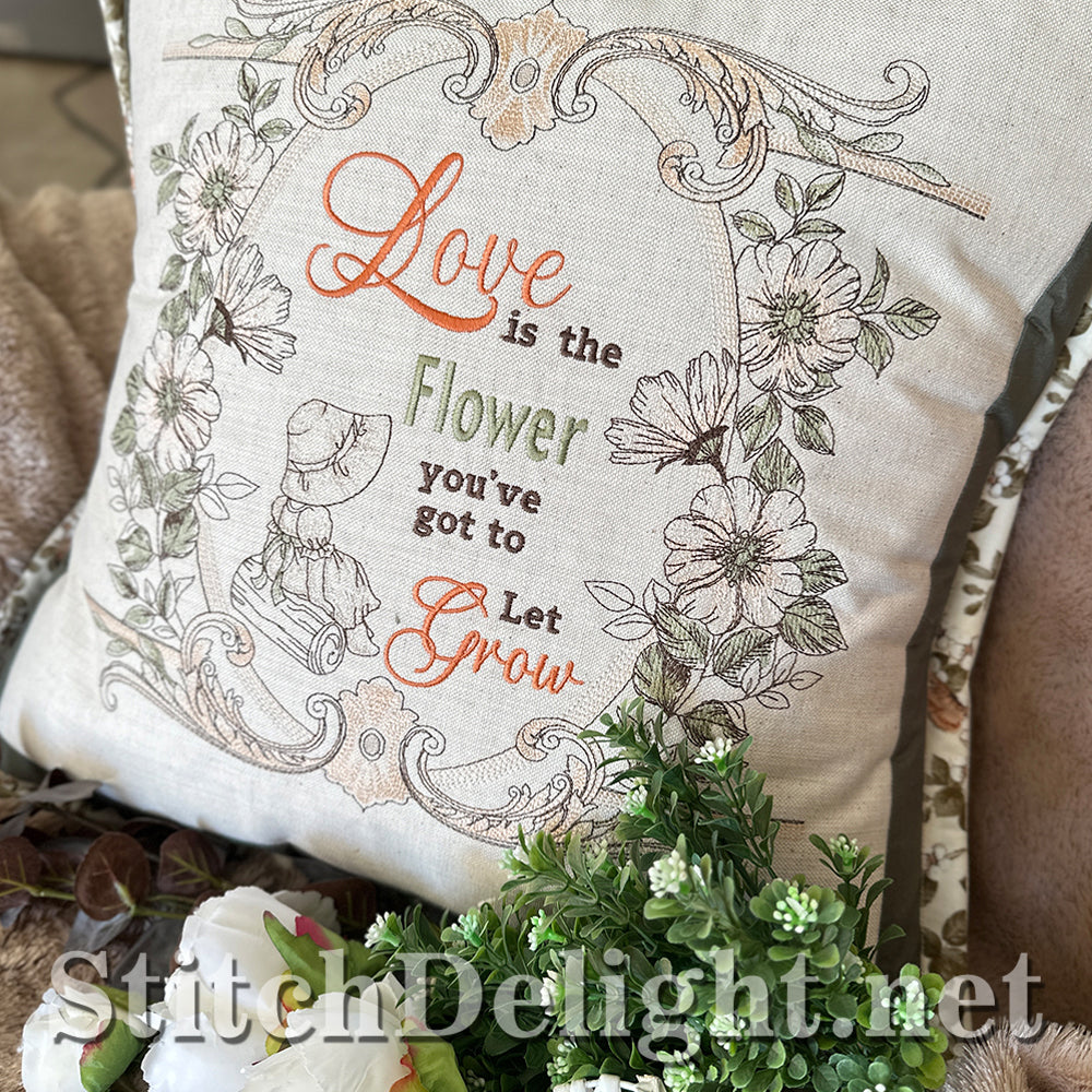 SDS4228 Vintage Floral Quote