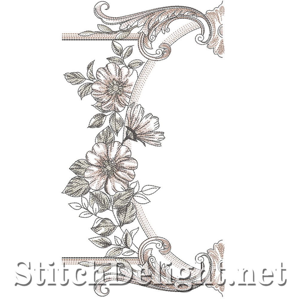 SDS4228 Vintage Floral Quote