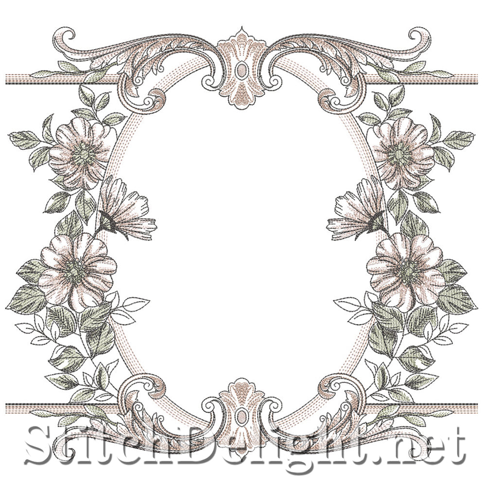 SDS4228 Vintage Floral Quote