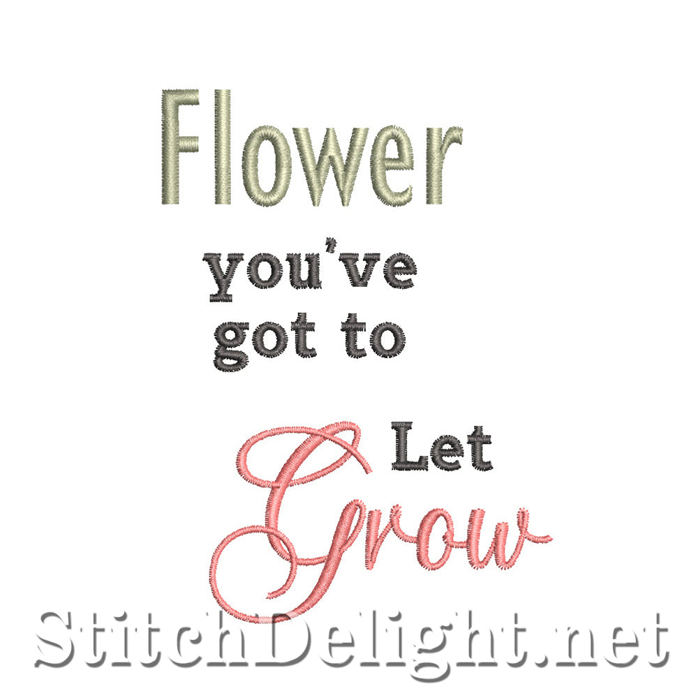 SDS4228 Vintage Floral Quote