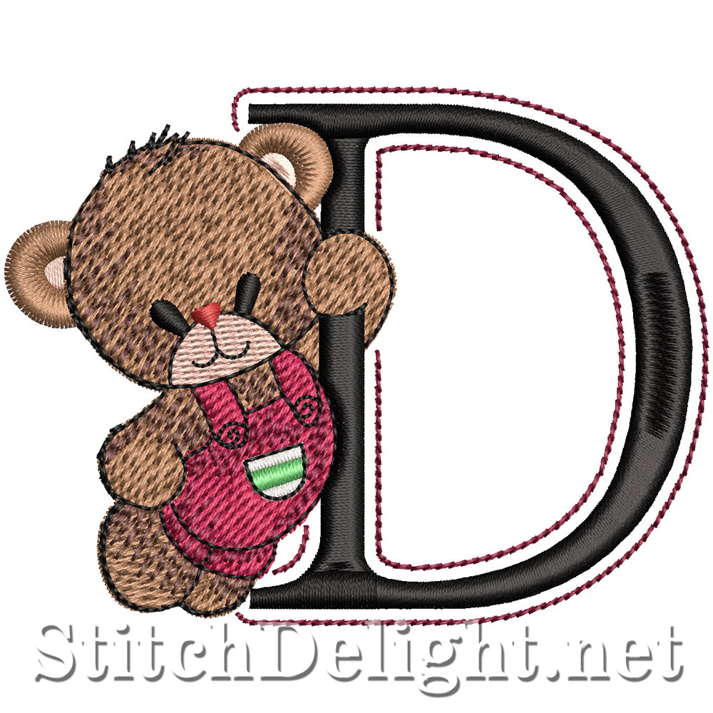 SDS5418 Teddy Bear Font D