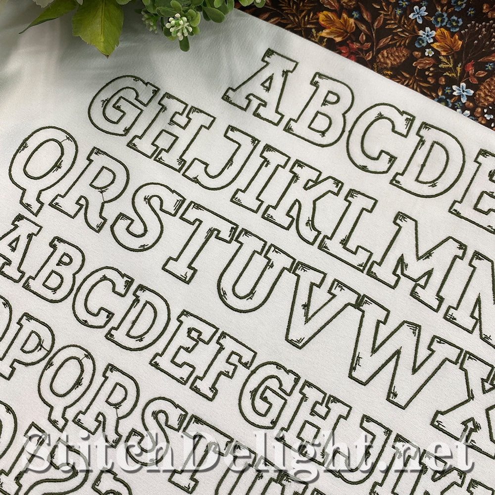 SDS5509 Scratch Font 1.6inch High
