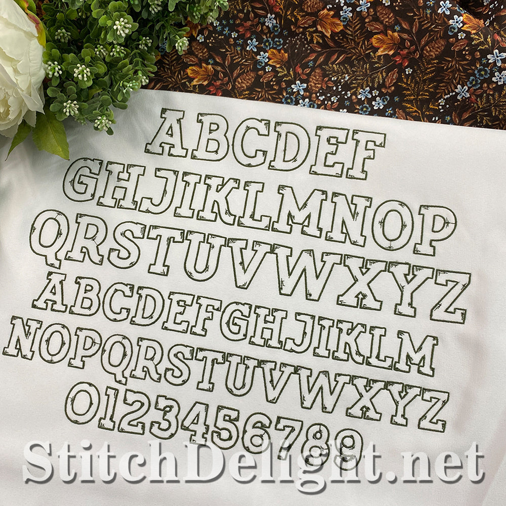 SDS5509 Scratch Font 1.6inch High
