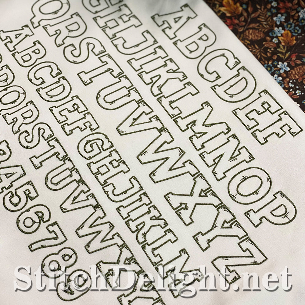 SDS5509 Scratch Font 1.6inch High