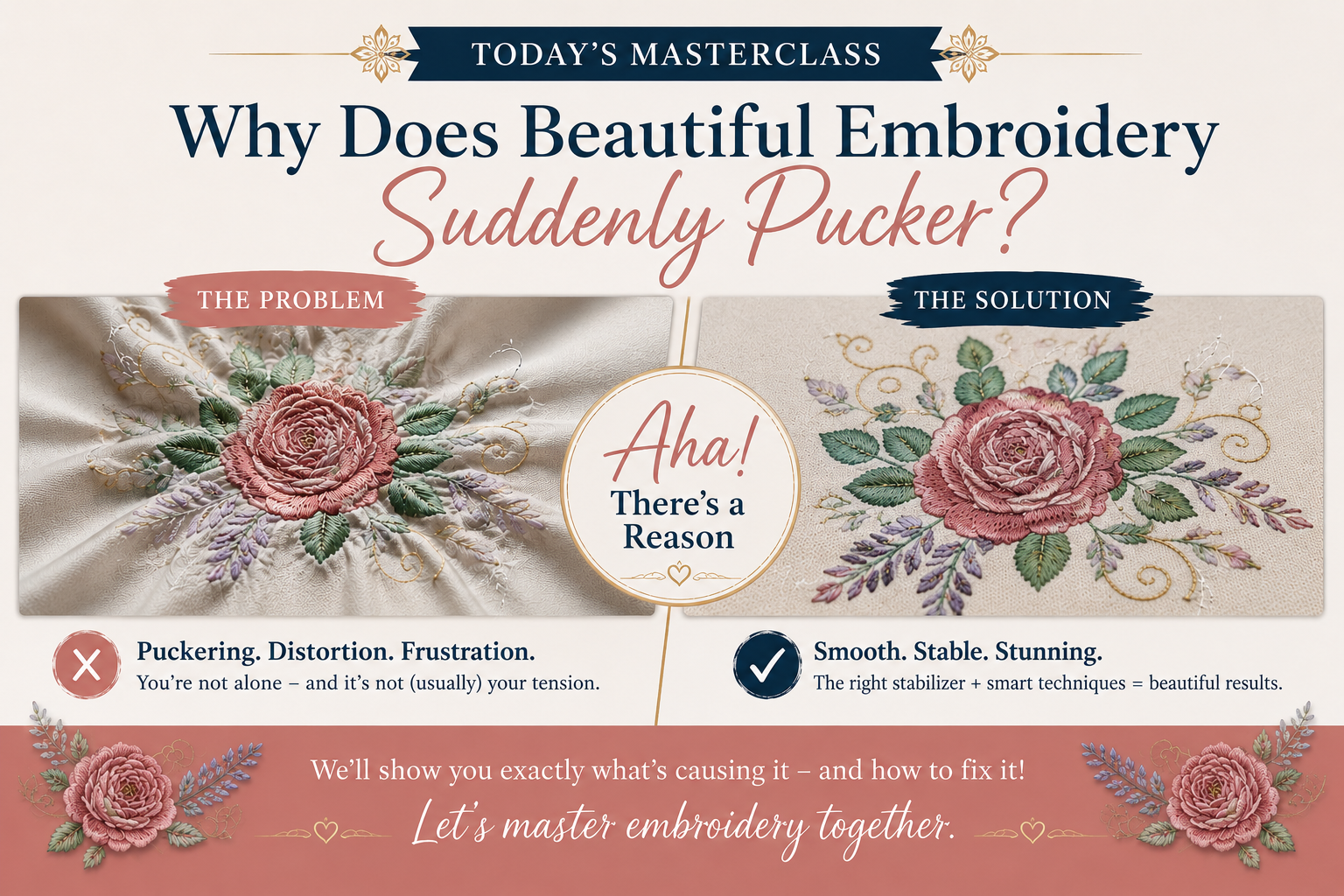 Why Does Beautiful Embroidery Suddenly Pucker?