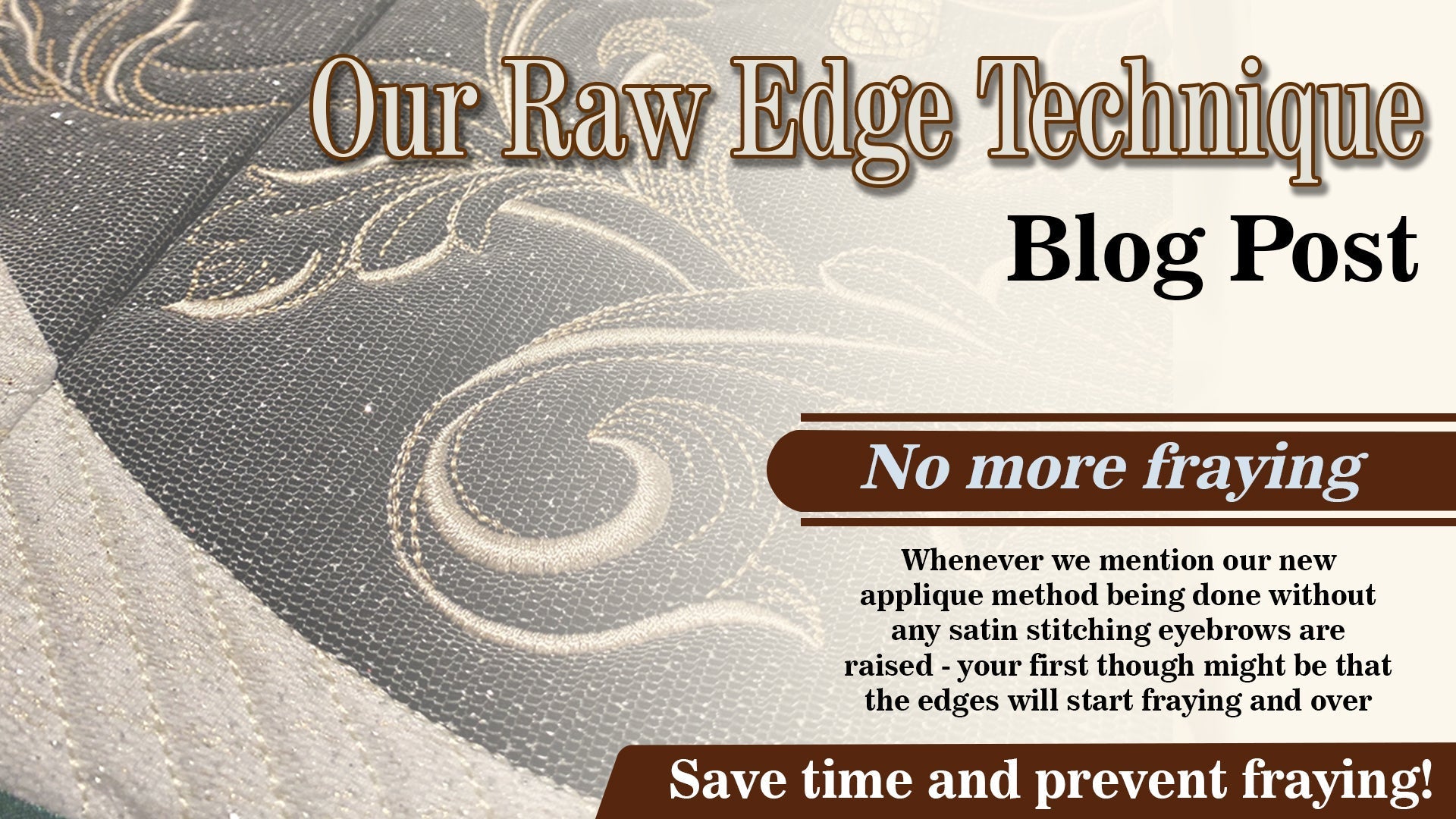 Raw Edge Applique with a twist