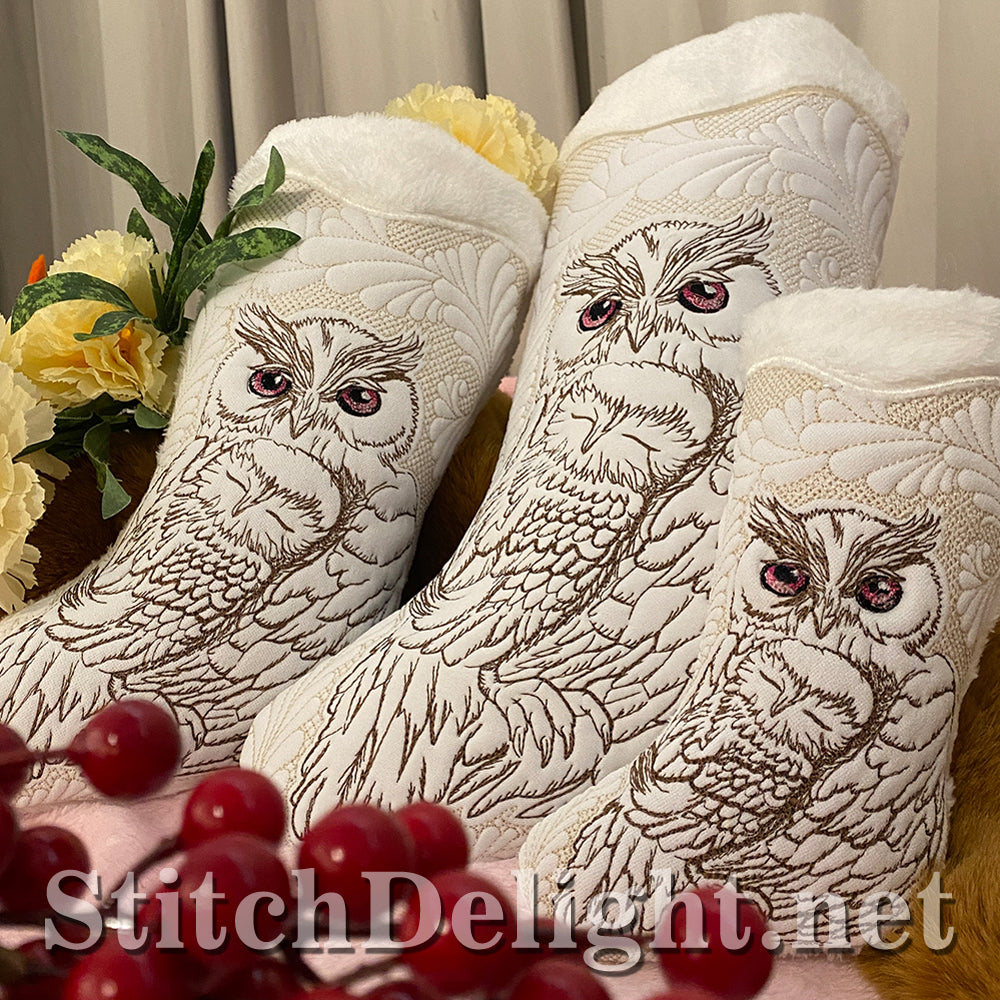 SDS3137 Christmas Owl Stockings