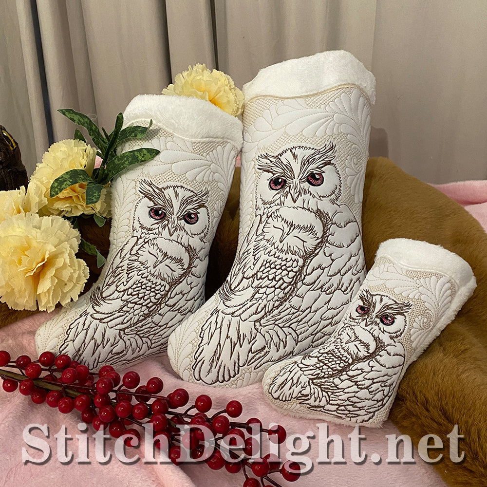 SDS3137 Christmas Owl Stockings