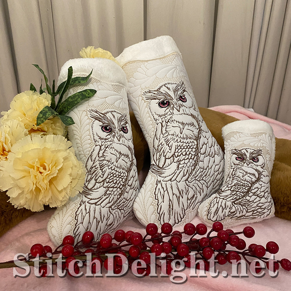 SDS3137 Christmas Owl Stockings