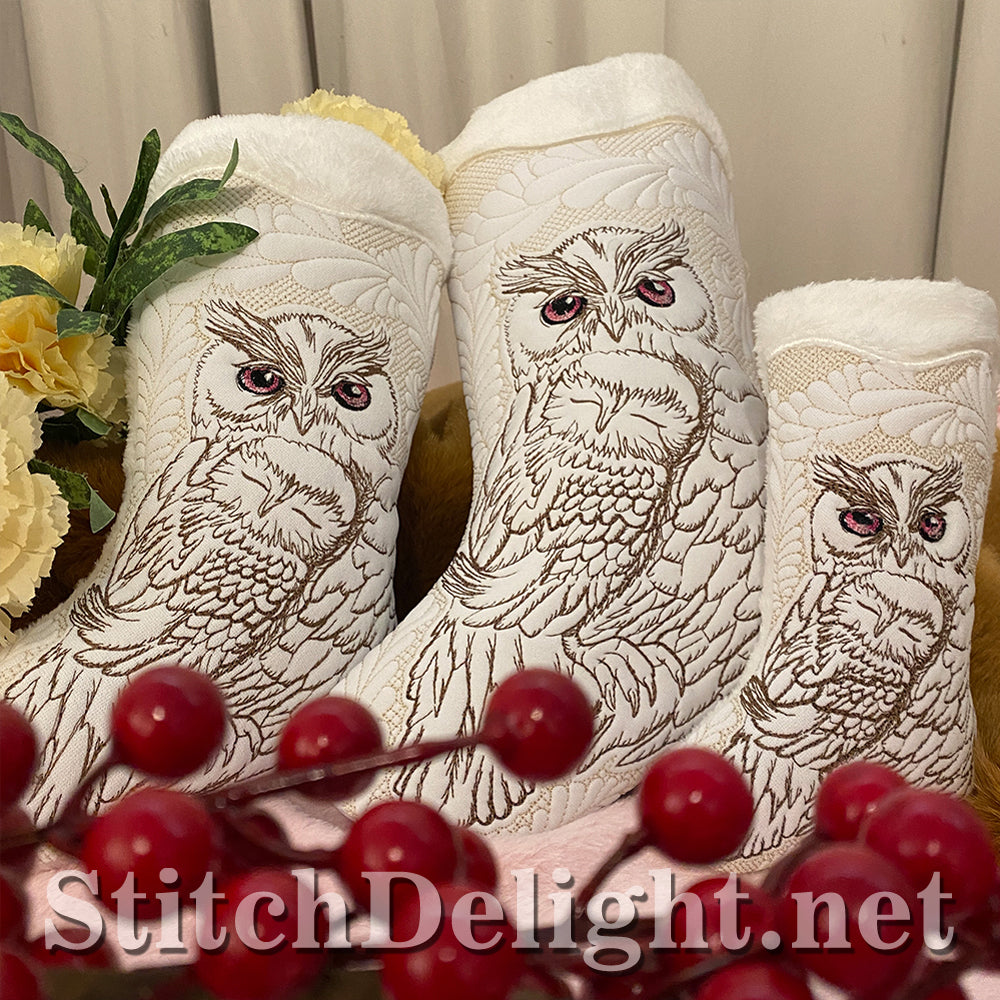 SDS3137 Christmas Owl Stockings