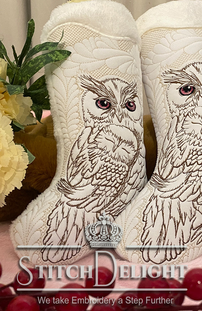 SDS3137 Christmas Owl Stockings