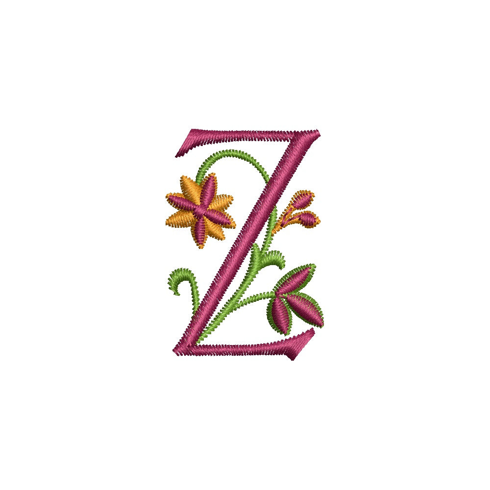 Monogram Letter Z Machine Embroidery Font 4x4 Hoop | AE043 Stitch Delight