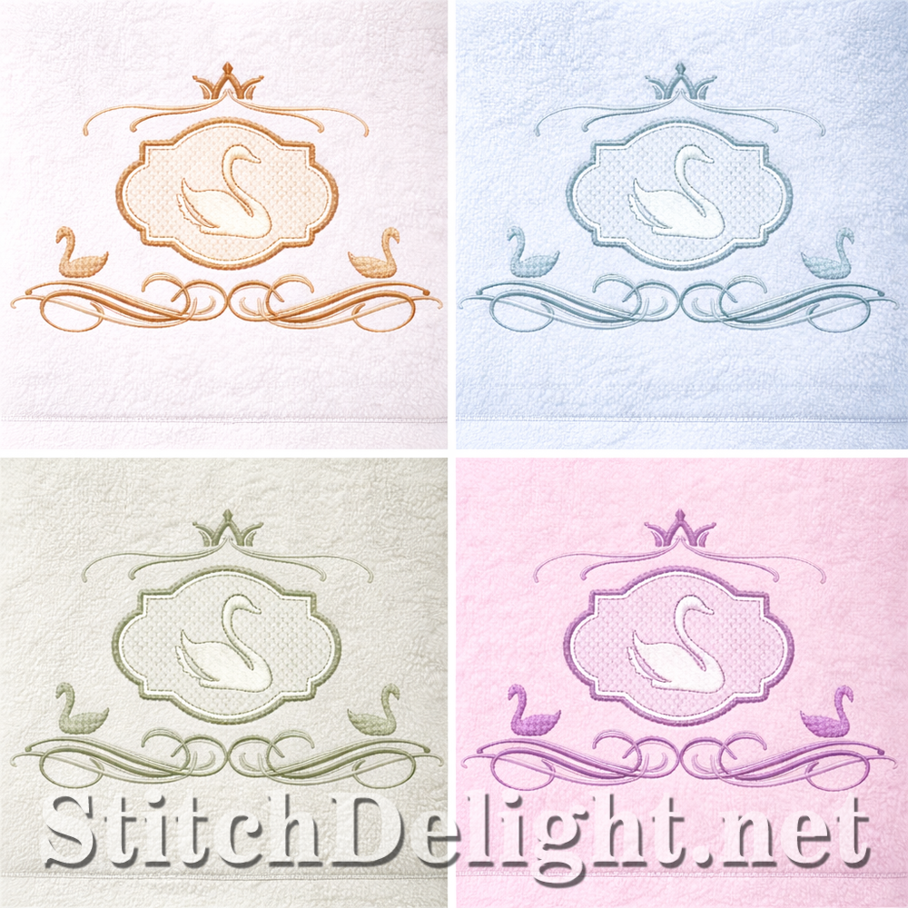 SDS3426 Embossed Swan