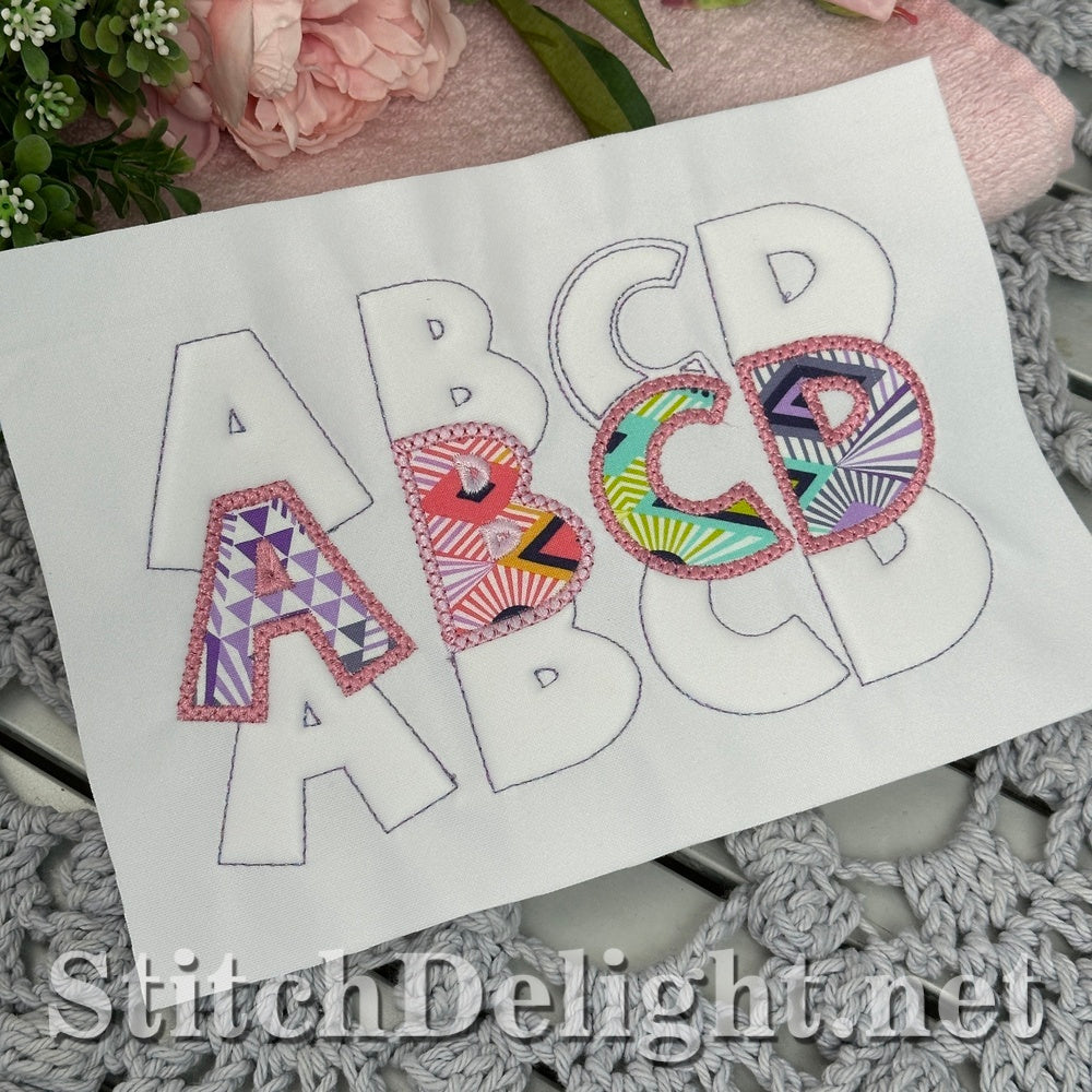 SDS4890 Stacked Embossed Font