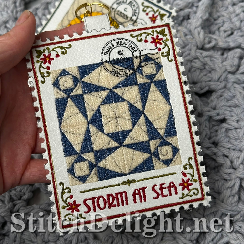 SDS4875 Storm at Sea Quilt Stamp - Vol 2 Stamp 10