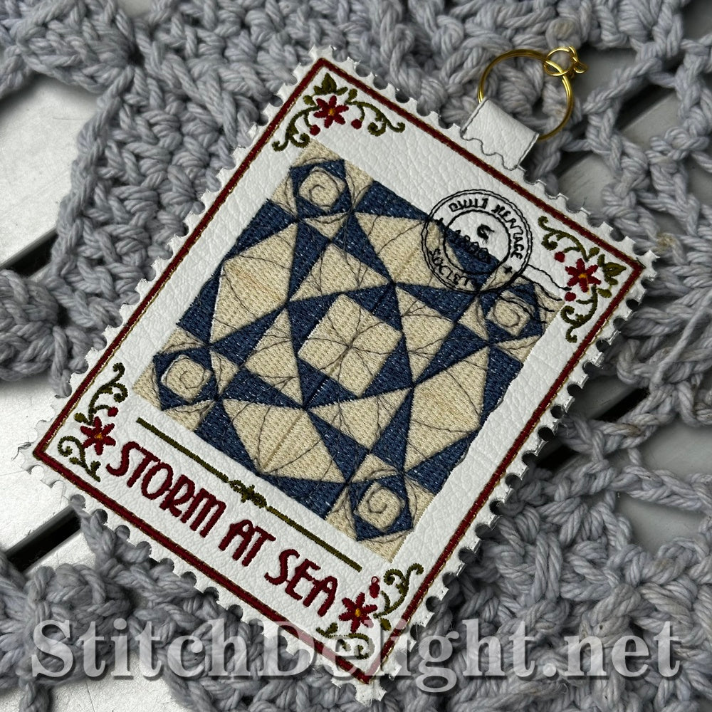 SDS4875 Storm at Sea Quilt Stamp - Vol 2 Stamp 10