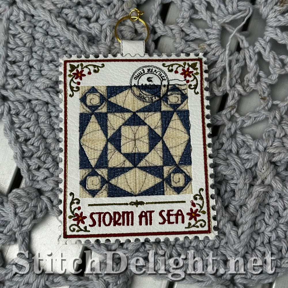 SDS4875 Storm at Sea Quilt Stamp - Vol 2 Stamp 10