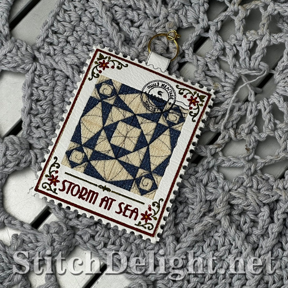 SDS4875 Storm at Sea Quilt Stamp - Vol 2 Stamp 10
