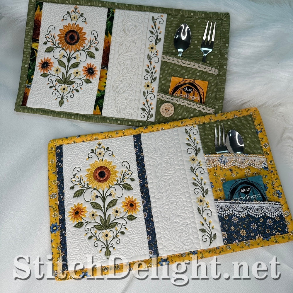 SDS4654 Sunflower Mugrug Placemat Set
