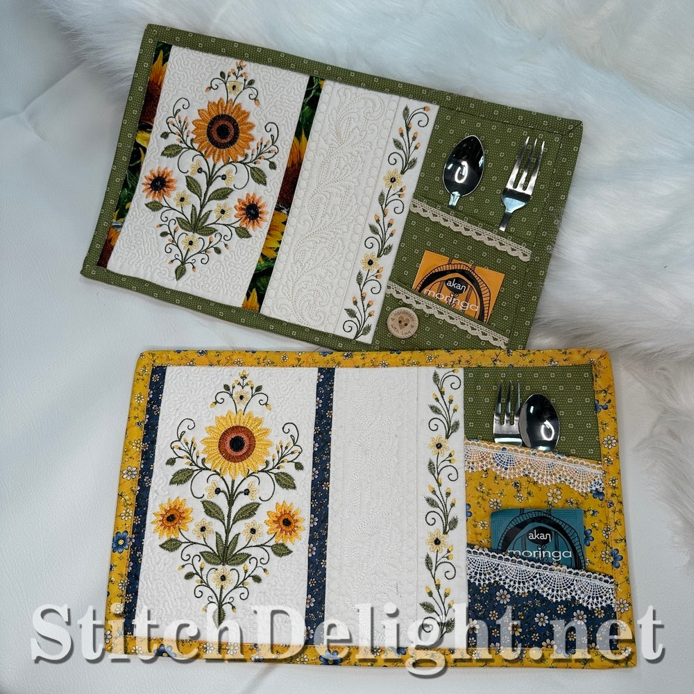 SDS4654 Sunflower Mugrug Placemat Set