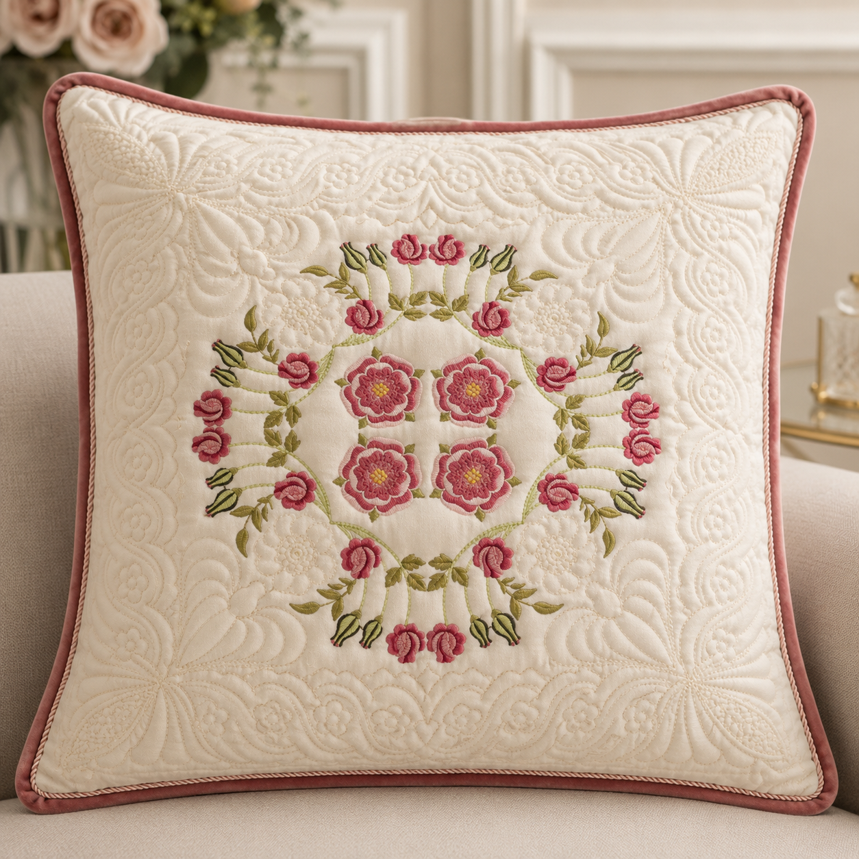 SDS0722 Tudor Rose Quiltblock 7