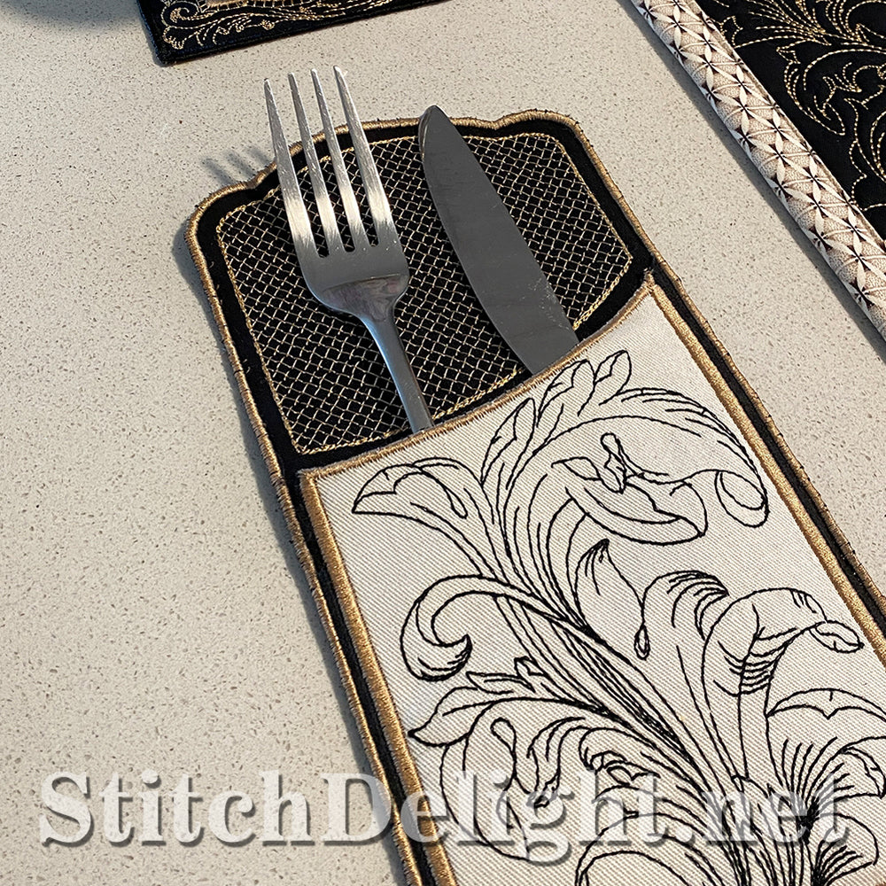 SDS3177 Acanthus Cutlery Holders
