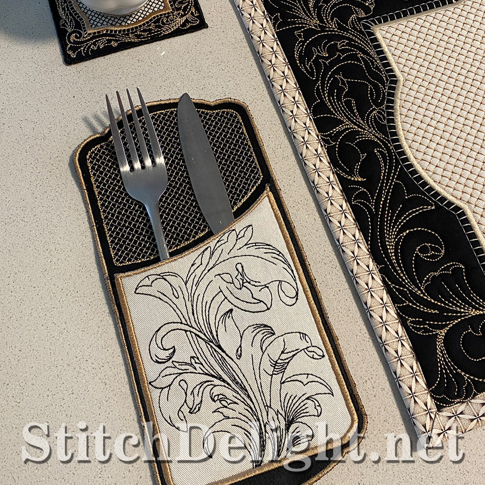 SDS3177 Acanthus Cutlery Holders